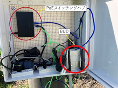 Overview of the control box inside the terminal node