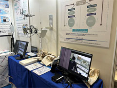 Japan Drone 2024 exhibition (real-time video streaming using mmWave ICWSN)