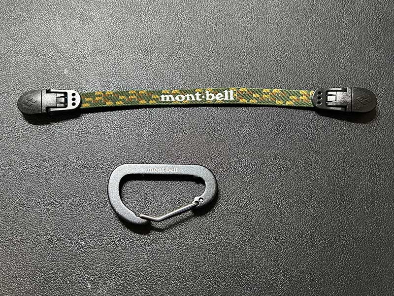 モンベルでカナビラとハットストラップを購入しました