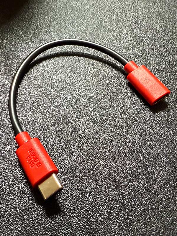 USB-Cデータブロッカケーブルを手配しました