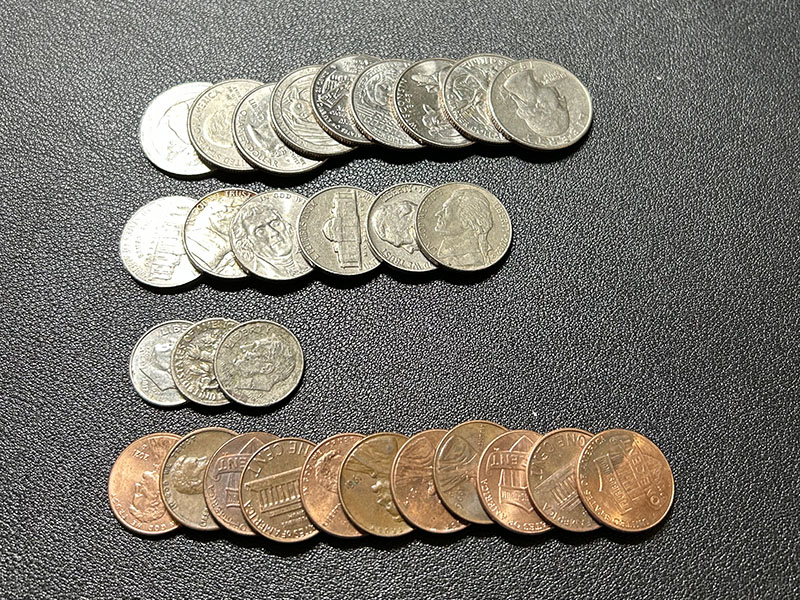 米ドル硬貨を整理しました