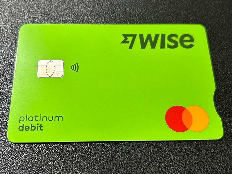 ワイズデビットカードが届きました