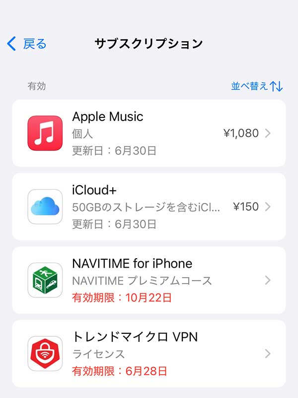 Apple Oneを解約しました