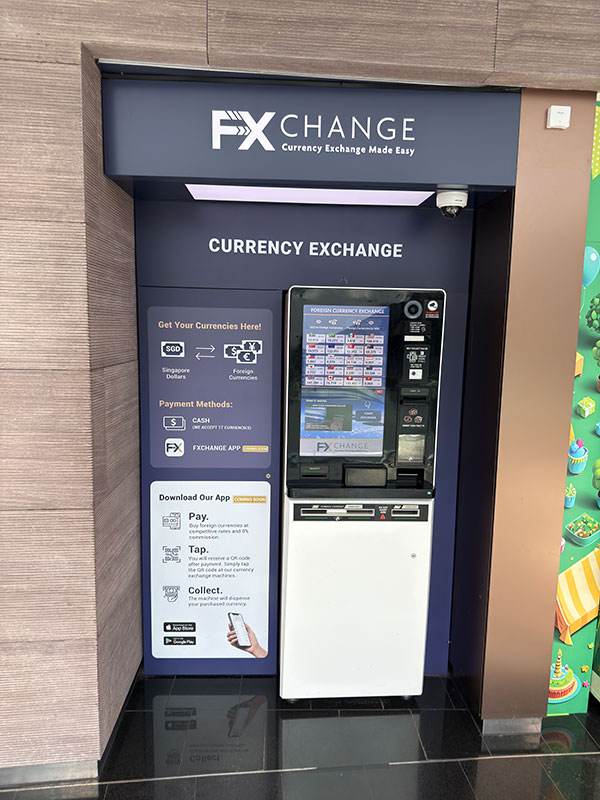 伊ベネチア移動/シンガポール乗継ぎ(備忘録):シンガポールでの外貨両替