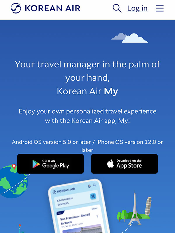 次回のソウル移動に備えてオンラインチェックイン予約を済ませました